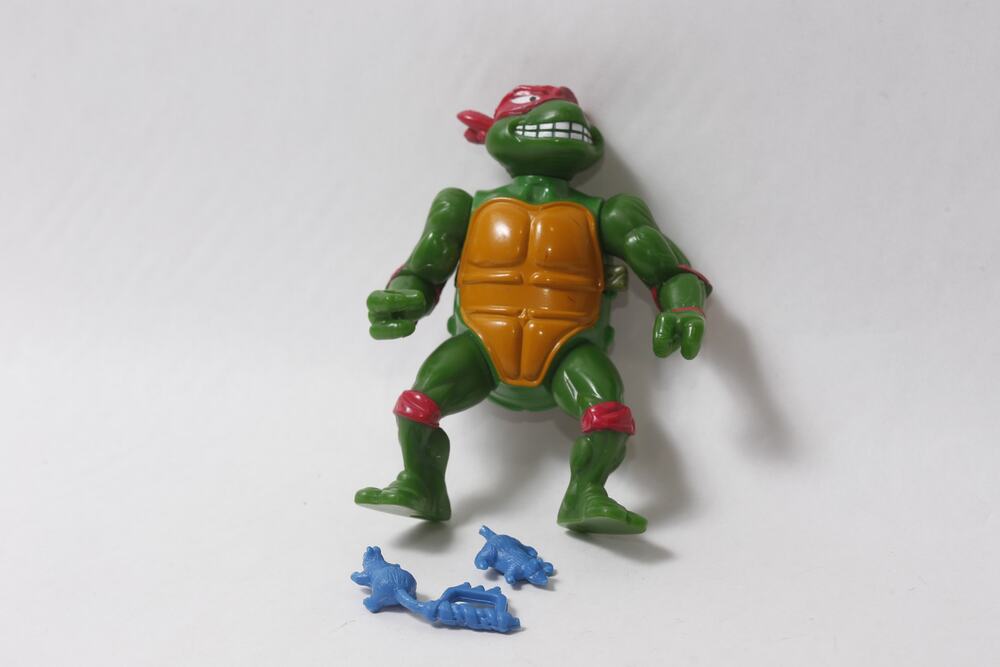 1989 Playmates Breakfightin' Raphael Action Figure TMNT ~ 260914-WH 1155
